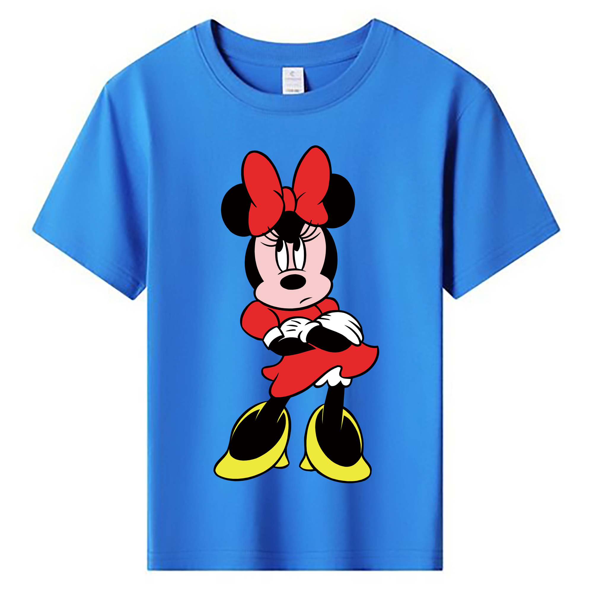 ミッキーマウス Mickey Mouse 綿100％キッズTシャツ（フロントプリント）